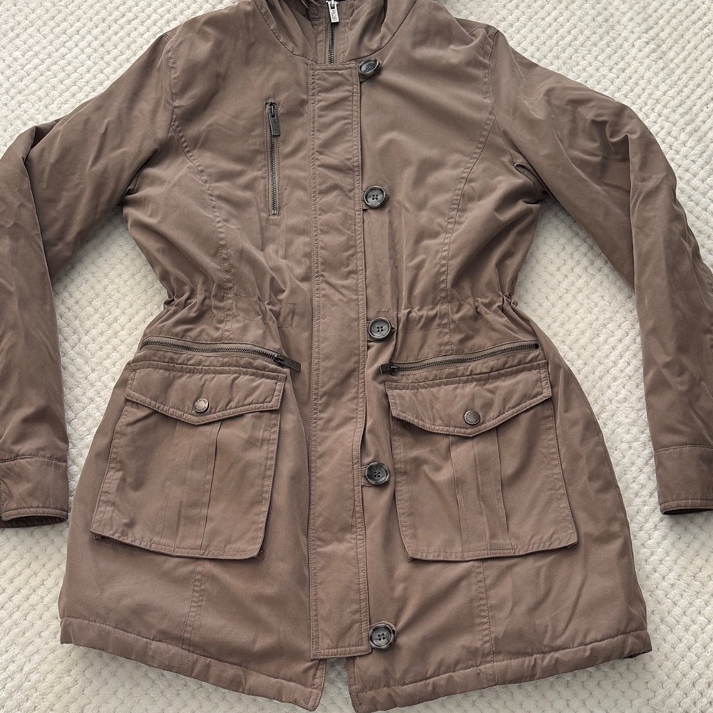 🧥 EUC Rachel Roy Faux Fur Hooded Parka Coat – Women’s Size Small - Picture 2 of 14